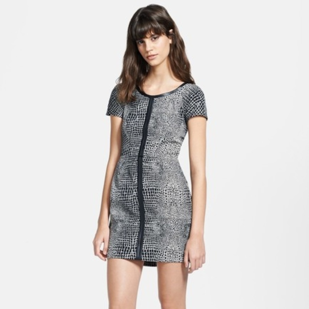 The Kooples Crocodile Jacquard Dress